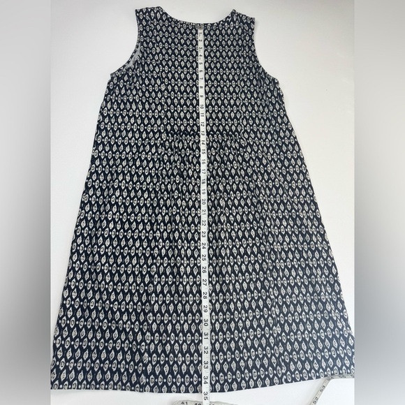J. Jill 100% Indian Cotton Ikat Print Shift Mini Dress Size Medium - Picture 5 of 8